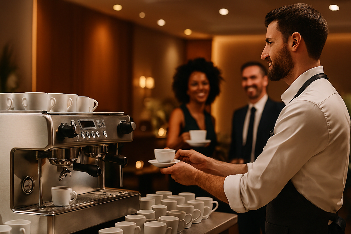 Estación de café para eventos