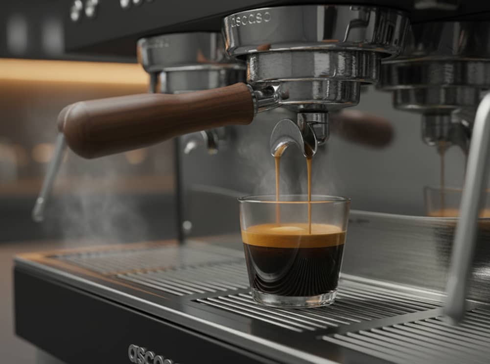 Máquinas de espresso Ascaso Steel y Dream con diseño industrial