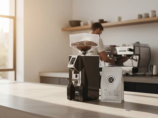 Eureka Mignon Turbo en uso