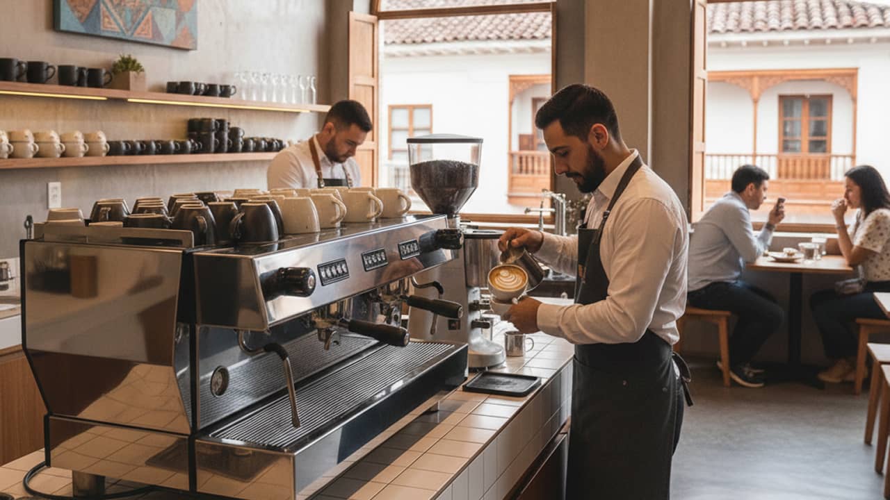 Máquinas de Café para Cafeterías en Ecuador: Guía para Equipar tu Negocio (2026)